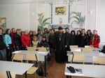 Зустріч священиків Свято-Миколаївського собору з учнівською молоддю. 