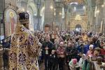 Недільна літургія у Спасо-Преображенському кафедральному соборі міста Житомира.