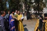 Закладка наріжнього каменю під будівництво нової каплиці.