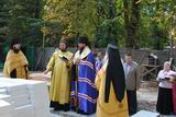 Закладка наріжнього каменю під будівництво нової каплиці.