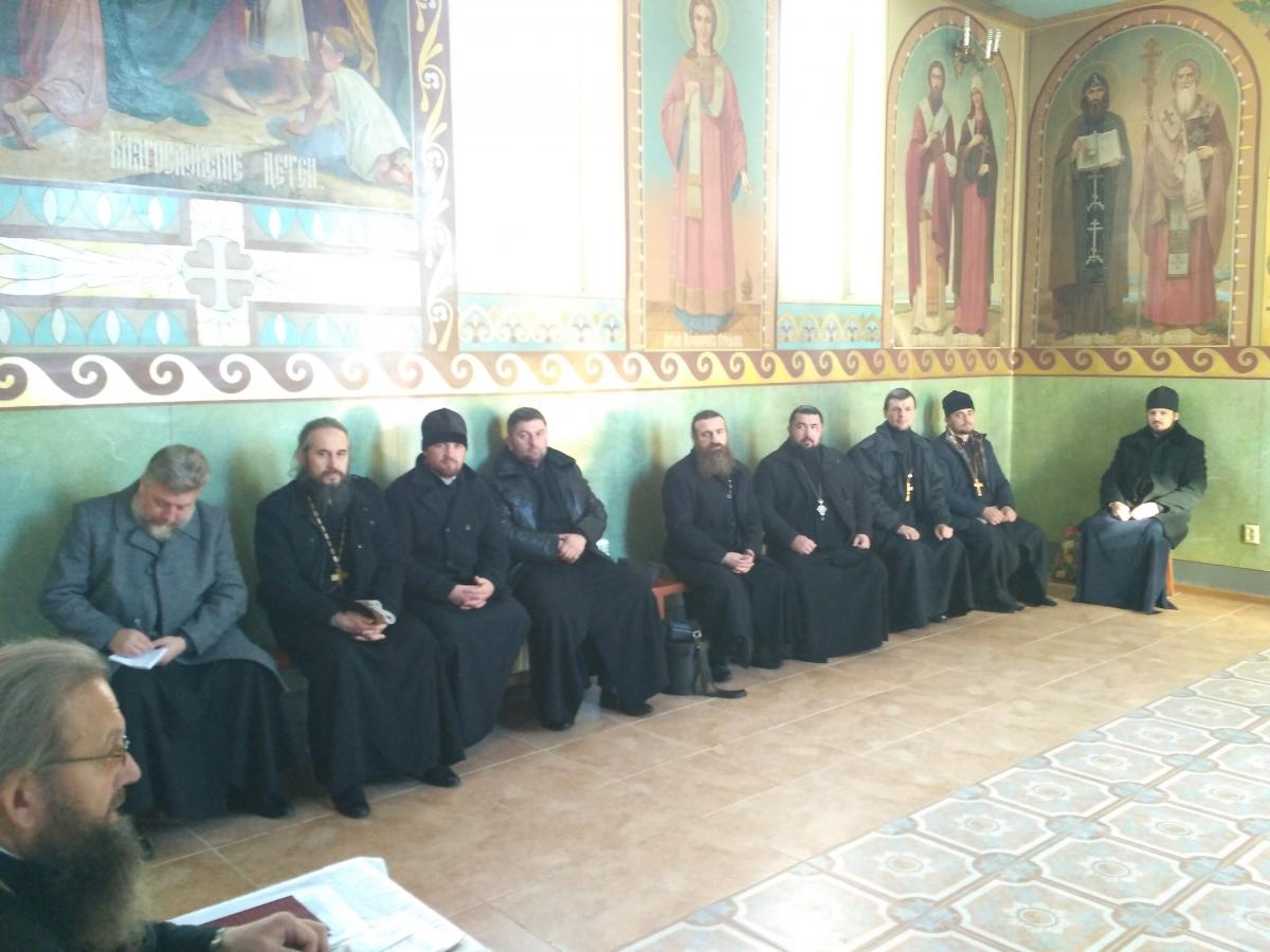Зібрання священиків Новоград-Волинського благочиння.