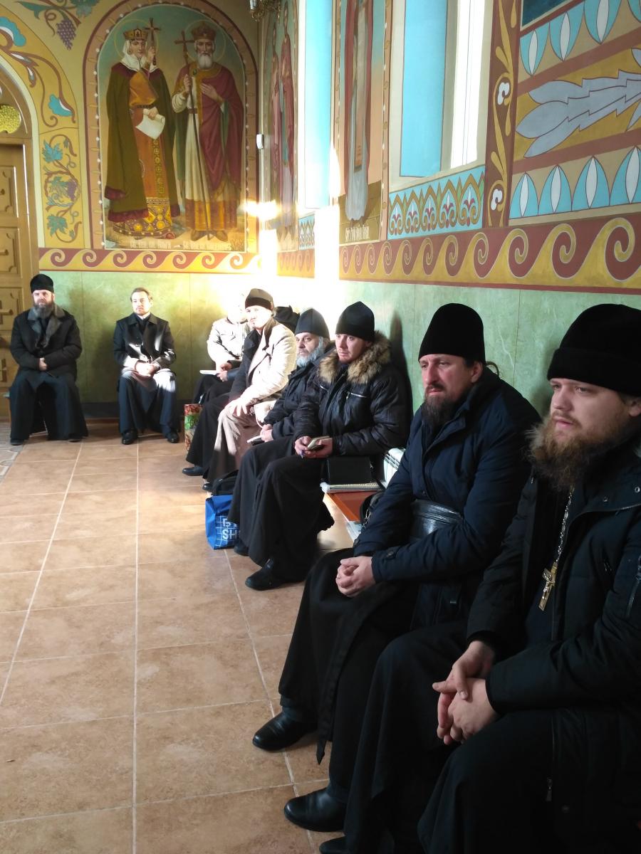 Зібрання священиків Новоград-Волинського благочиння.