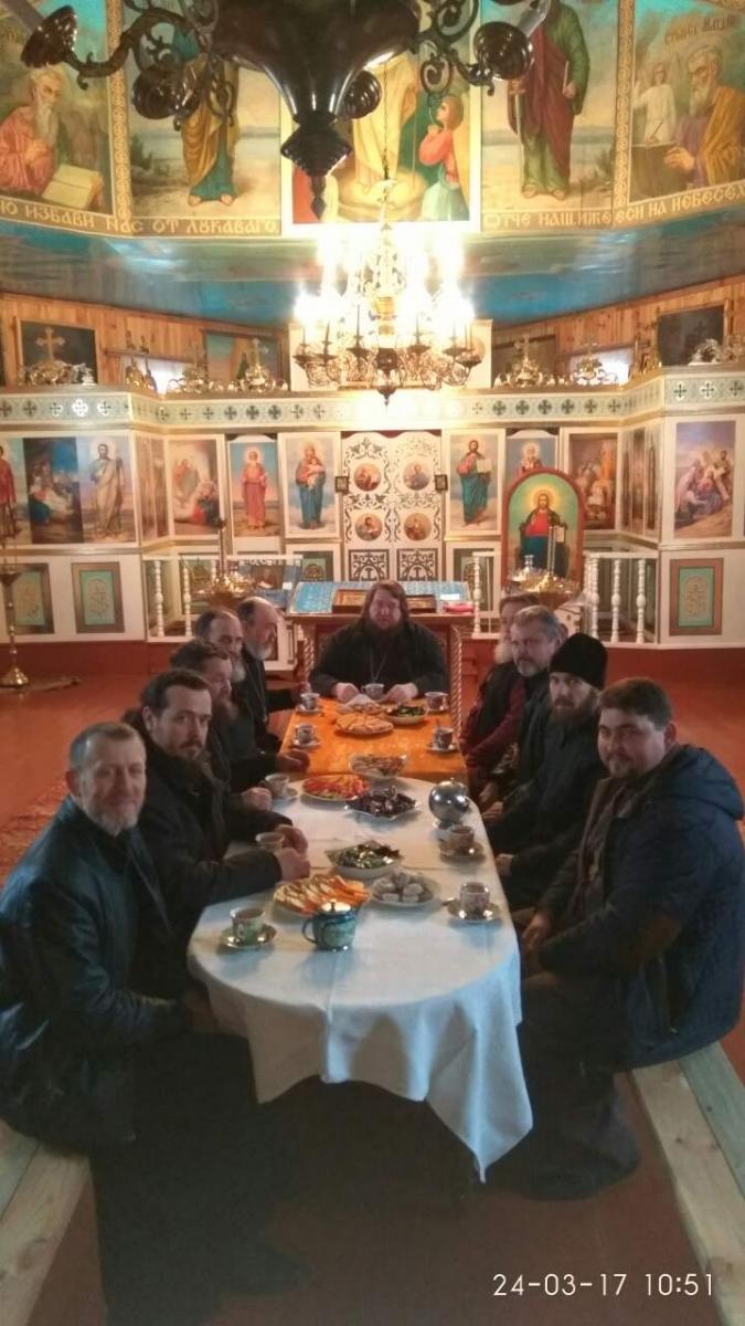 Собрание духовенства Коростышевского благочиния.