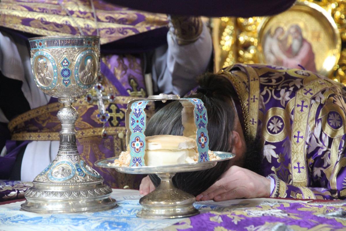Неділя 4-та Великого посту. Божественна літургія у кафедральному храмі міста Житомира