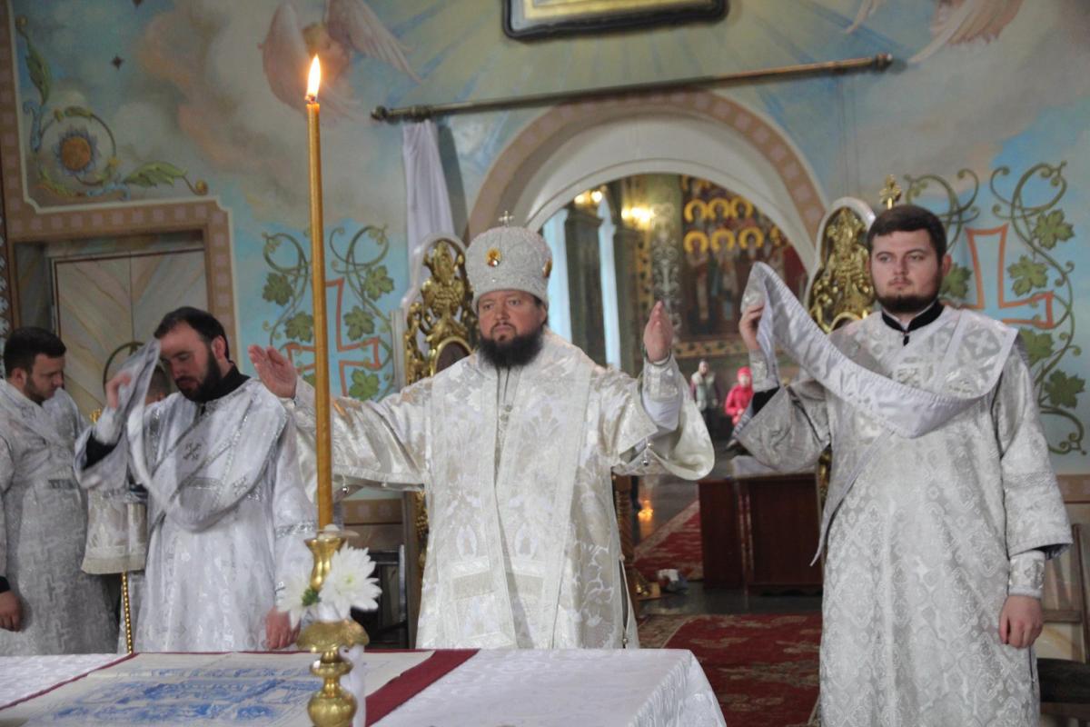 Лазарева субота. Божественна Євхаристія у Свято-Успенському архієрейському соборі м. Житомира