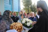 Владика Никодим привітав жителів с. Озерянка з відновленням храму.