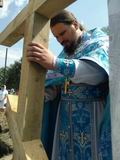 Закладка каменю під будівництво нового храму.