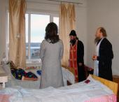 Священики відвідали хворих у лікарні.