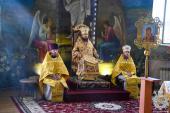 У суботу дев'ятої седмиці після П'ятидесятниці митрополит Никодим звершив Божественну літургію у Свято-Успенському архієрейському соборі міста Житомира.
