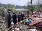 Духовенство Коростишівського благочиння відвідали сім'ї постраждалих від обстрілу
