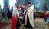 Священик благословив випускників 9-го класу школи села Никонівки у добру путь