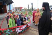 Архієпископ Никодим звершив святу Літургію в Успенському храмі смт. Романів.