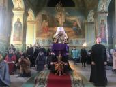 Читання другої частини покаянного канону митрополит Никодим звершив у Свято-Троїцькому кафедральному соборі м. Новоград-Волинський.