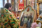 В день пам'яті преподобного Іова Почаївського митрополит Никодим звершив Божественну літургію у Свято-Успенському архієрейському соборі міста Житомира.