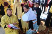 Високопреосвященніший Никодим, Митрополит Житомирський і Новоград-Волинський, освятив місце під будівництво нового храму у с. Слободищі!