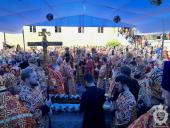 Митрополит Никодим взяв участь у святковій Божественній літургії в Дерманському Свято-Троїцькому монастирі. 
