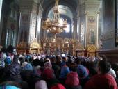 Бердичівські паломники на святковій Літургії на честь чудотворної ікони Матері Божої «Утамуй мої печалі» у Городницькому Свято-Георгіївському монастирі