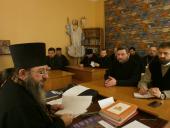 У Велику середу Страсної седмиці після Божественної Літургії Напередосвячених Дарів пройшли збори духовенства Бердичівського благочиння